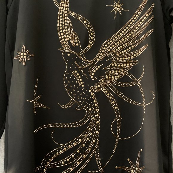 H&M Black Satin Dress, Size 4 - Picture 2 of 9